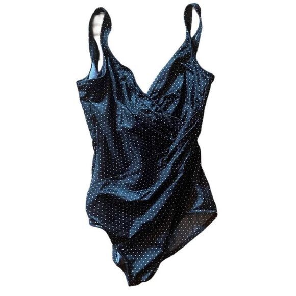Miraclesuit Polka Dot‎ One Piece Bathing Suit - Picture 1 of 7